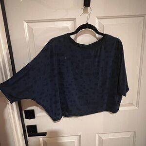 Navy Blue Lululemon Go Om Short Sleeve